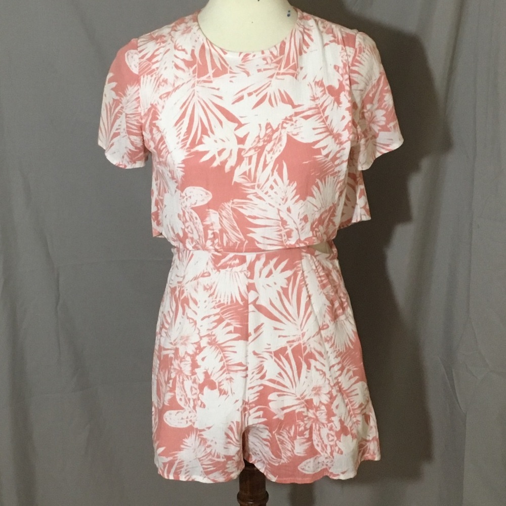 Charlotte Russe Pink Print Jumper